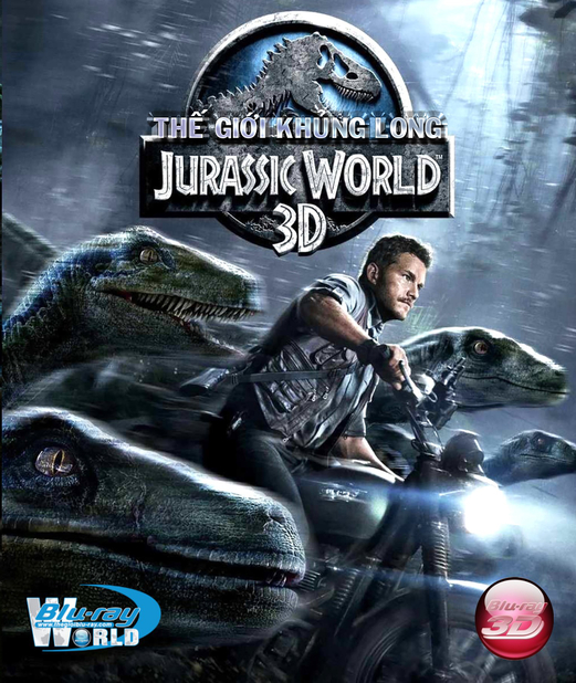 D264. Jurassic World 2015 - THẾ GIỚI KHỦNG LONG 3D25G (DTS-HD MA 7.1)